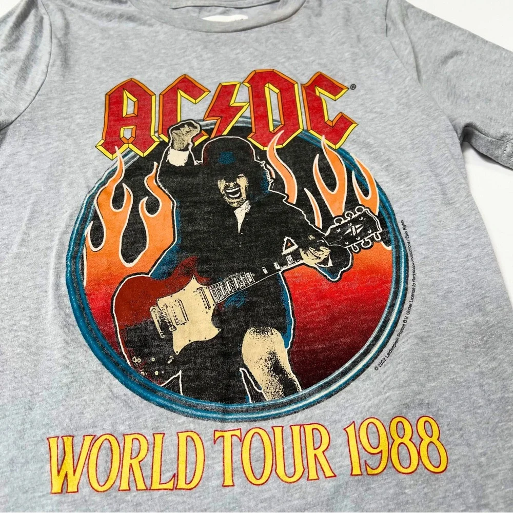 Abercrombie Kids Gray AC/DC World Tour Tee